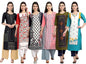 Tee Projekt Printed Crepe Kurti For Women Ll Modern Kurtis: For The Trendy You (Pack Of 6)