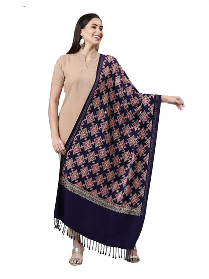 Pashmoda Women Roohani Kashmiri Aari Embroidery Stole (Size: 71X203 CM)