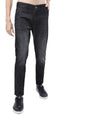 Ketch Mens Charcoal Slim Crop Fit Jeans