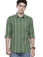 The Indian Garage Co Mens Slim Fit Striped Long Sleeves Shirt