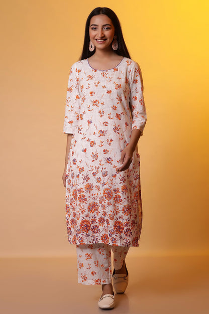 Aurelia WomenS Cotton Kurta Set (24Feas14918_White