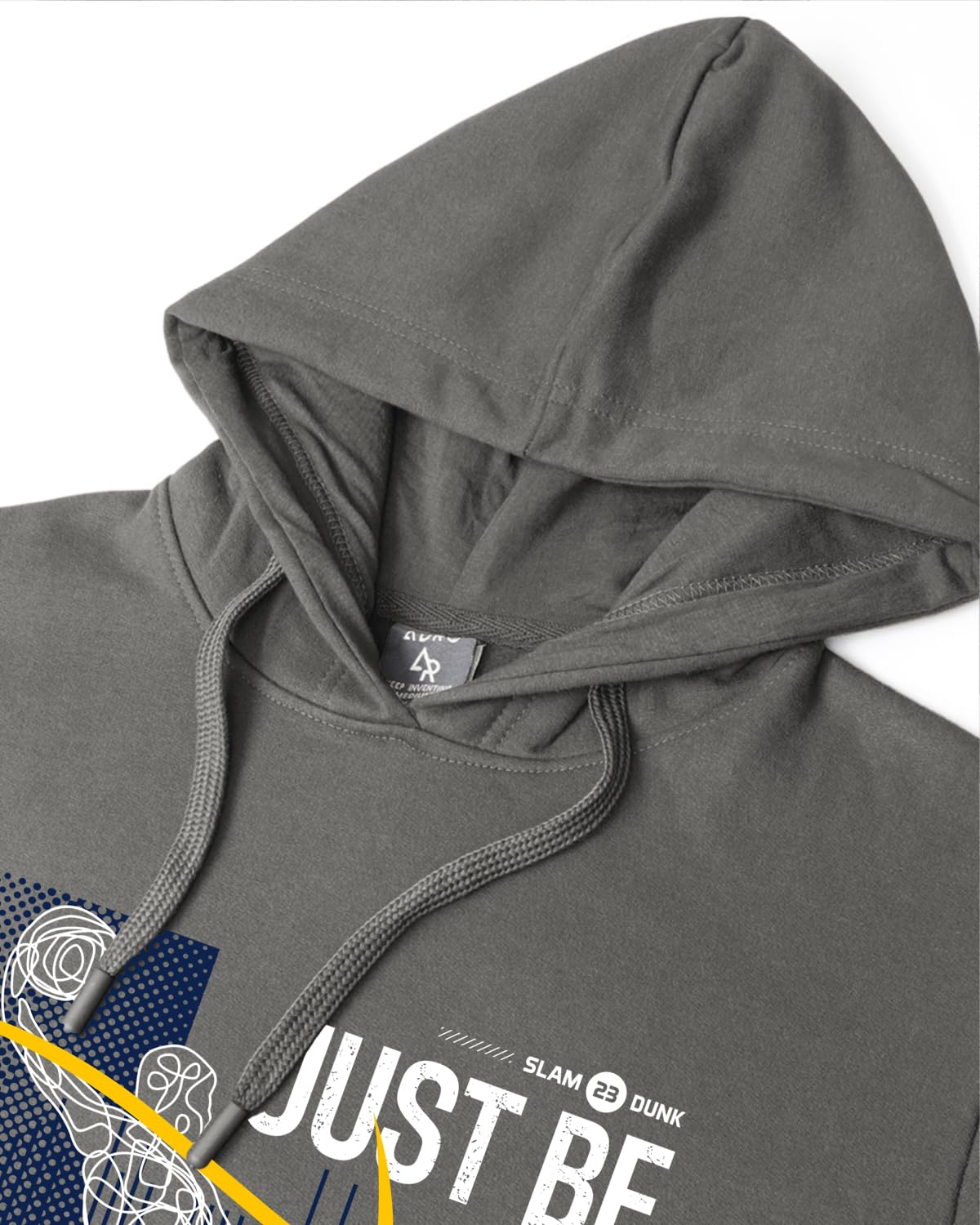 ADRO Basketball Design Hoodie for Men, 320 GSM Soft Cotton Hoodies, Long Lasting Printed Hoodie | Mens Hoodies | Sweatshirt for