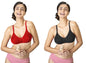 Lyra 516 Flora Mesh Ladder Moulded Premium Cotton Bra