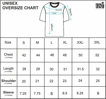 Uniplanet Store Solid Oversize Black Punisher Round Neck Cotton Printed Black T Shirt For Men