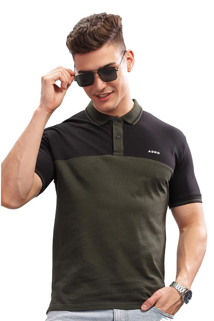 ADRO Regular Fit Polo Tshirt in 100% Cotton Multi Color Polo Also in Plus Size_PN24-L1-BLOL