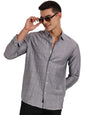 Thomas Scott Slim Fit | Long Sleeve | French Placket | 100% Cotton | Solid Colors | Shirts for Mens Grey