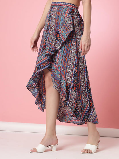 OOMPH! Long Skirts for Women Multicolor - msk050