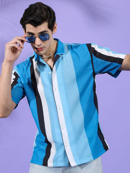The Indian Garage Co Mens Relaxed Fit Shirt (0823-SHSRRS-11-01_Black