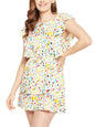 Clovia Women'S Pint Me Pretty Resort Dress (Rw0062P18_White_Xxl)