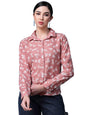 OOMPH! Shirts for Women, Floral Printed, Orange