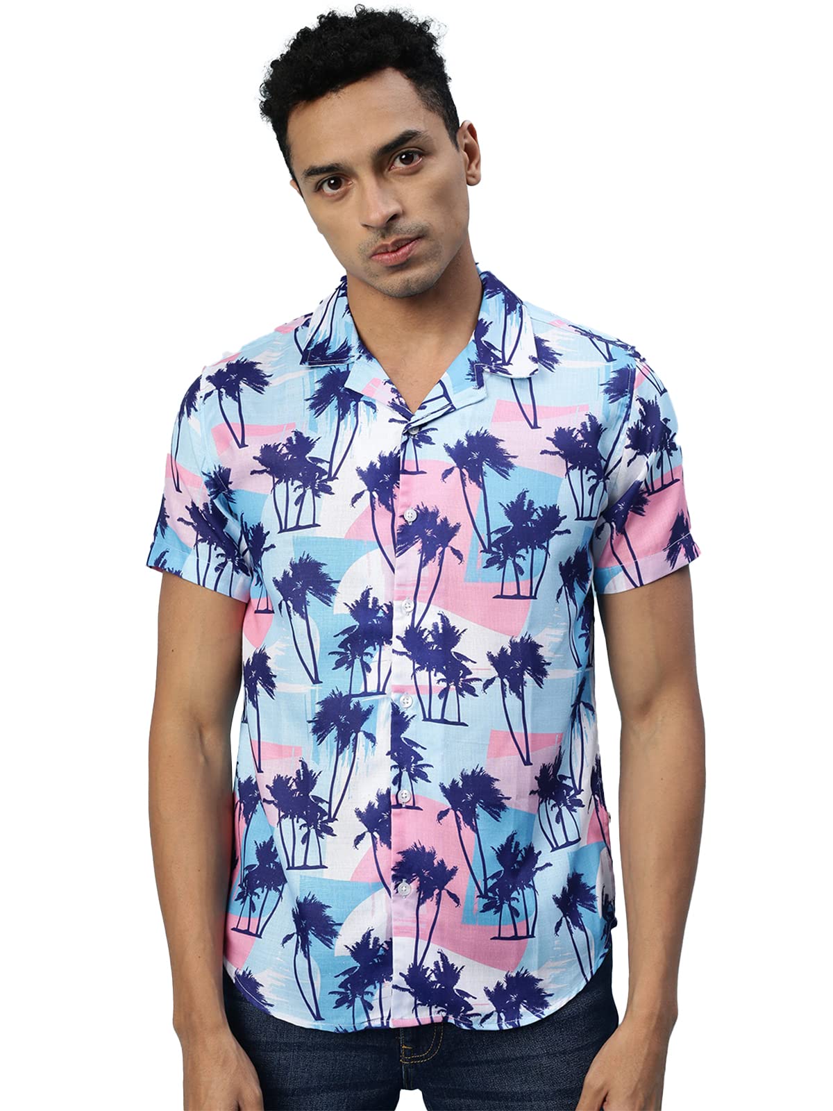 Veirdo Mens Tropical Regular Fit Shirt