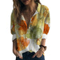 Gufrina WomenS Floral Printed Button Down Western Shirt With Collar Neck And Rolled-Up Long Sleeves In Relaxed Fit (In, Alpha,