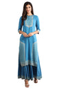 Aurelia WomenS Rayon Ornamental Print Regular Kurta (21Fea11363-501539_Blue_Xl)