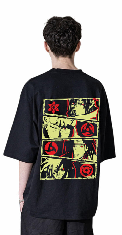 Uniplanet Store MenS Cotton T Shirt With Round Neck Line Half Sleeves Graphic Printed Pattern Loose Fit And Standard Length Bla