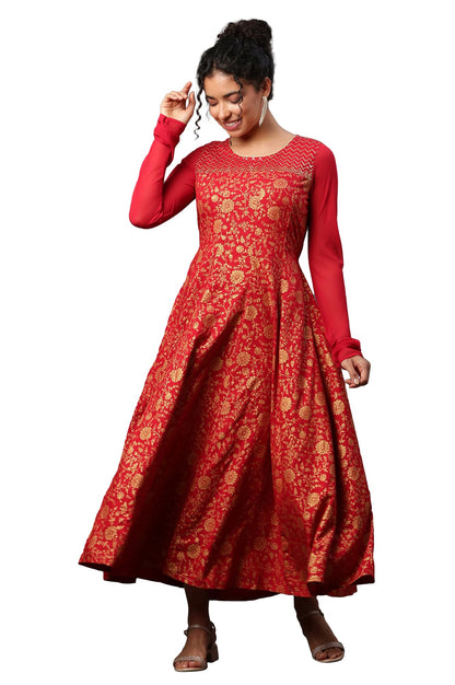 Aurelia WomenS 100% Viscose Regular Kurta (23Aua14968-506938_Red
