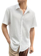 Greciilooks For Casual Stylish Polycotton Regular Formal Shirt White