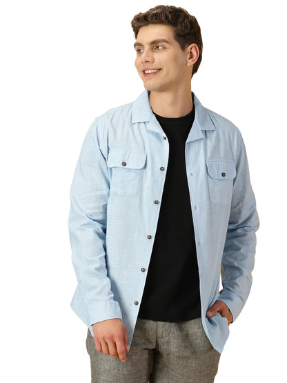 Thomas Scott Double Pocket Regular Fit Long Sleeve Casual Tshirt for Mens