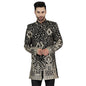 WINTAGE Mens Embroidered Velvet Black 1 Bandhgala : blazer1573