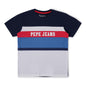 Pepe Jeans Printed Jersey Crew Neck Boys T-Shirt (Blue, 4 Years)