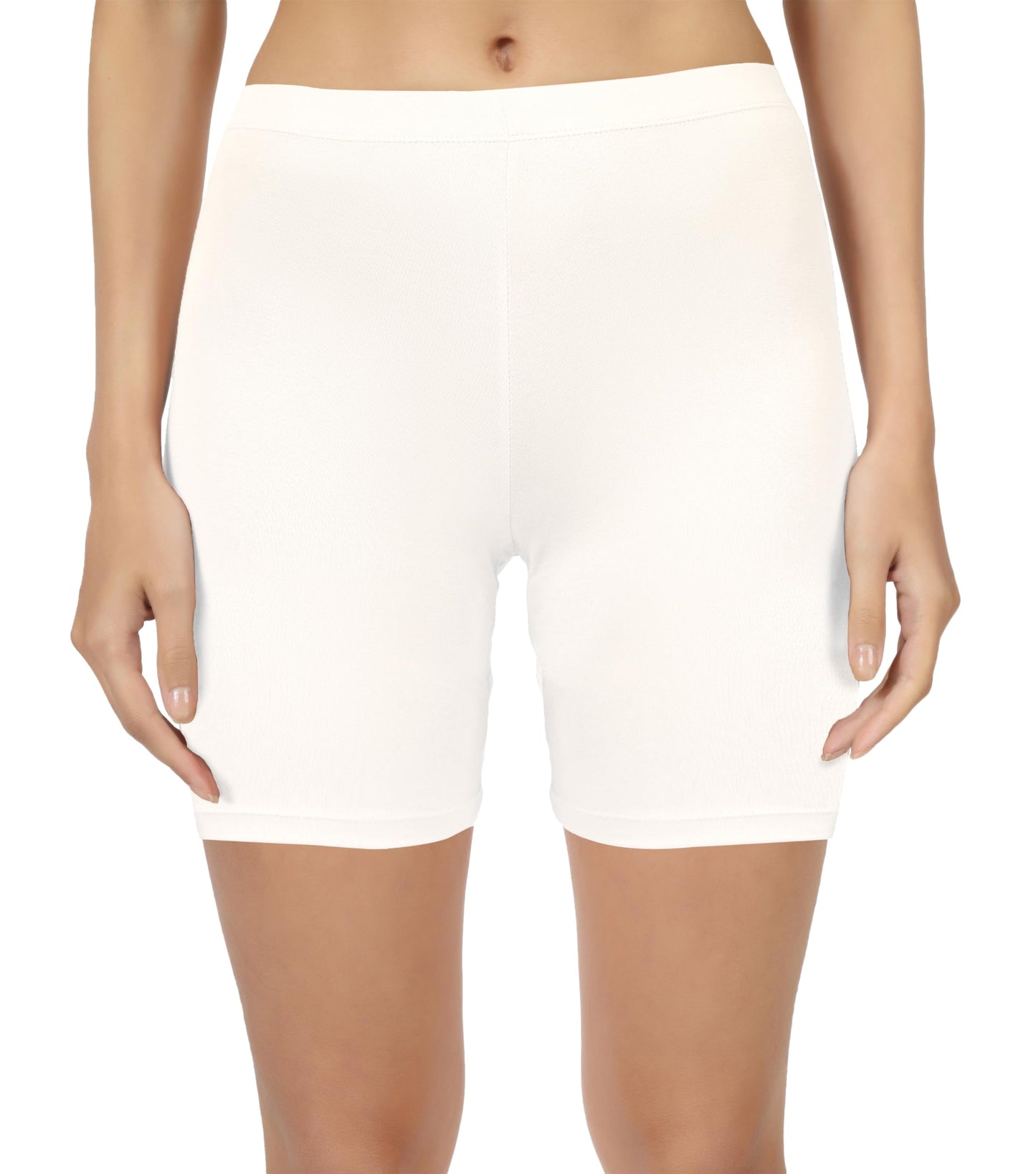 SHODOX Womens Anti Bacterial Cycling Shorts, Under Skirt Biker Shorts, High Waist Stretchable Yoga Shorts & Gym Workout Skin Fi