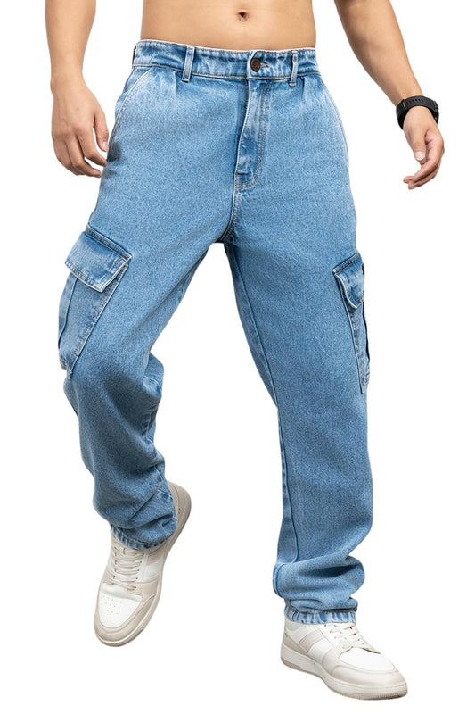 Hubberholme Men Cotton Relaxed Fit Mid-Rise Jeans 10