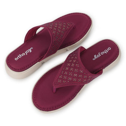 Ortho Joy Doctor Fancy Slipper For Women || Orthopedic WomenS Fancy Sandal For Women