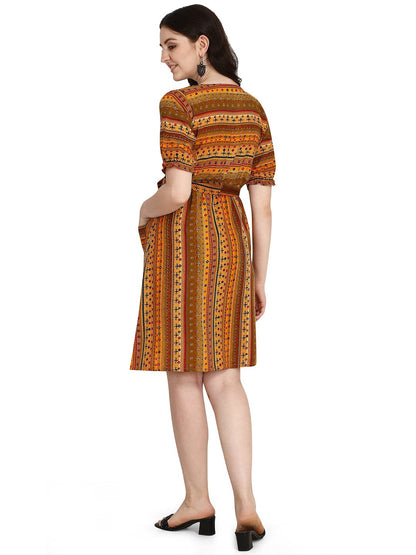 GRECIILOOKS Women's Rayon Mini Dress