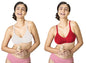 Lyra 516 Flora Mesh Ladder Moulded Premium Cotton Bra