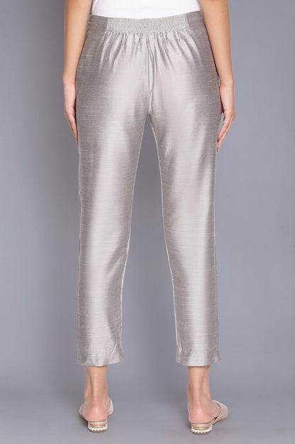W for Woman W Strechable Slim Pants for Women | Trousers for Women Silver