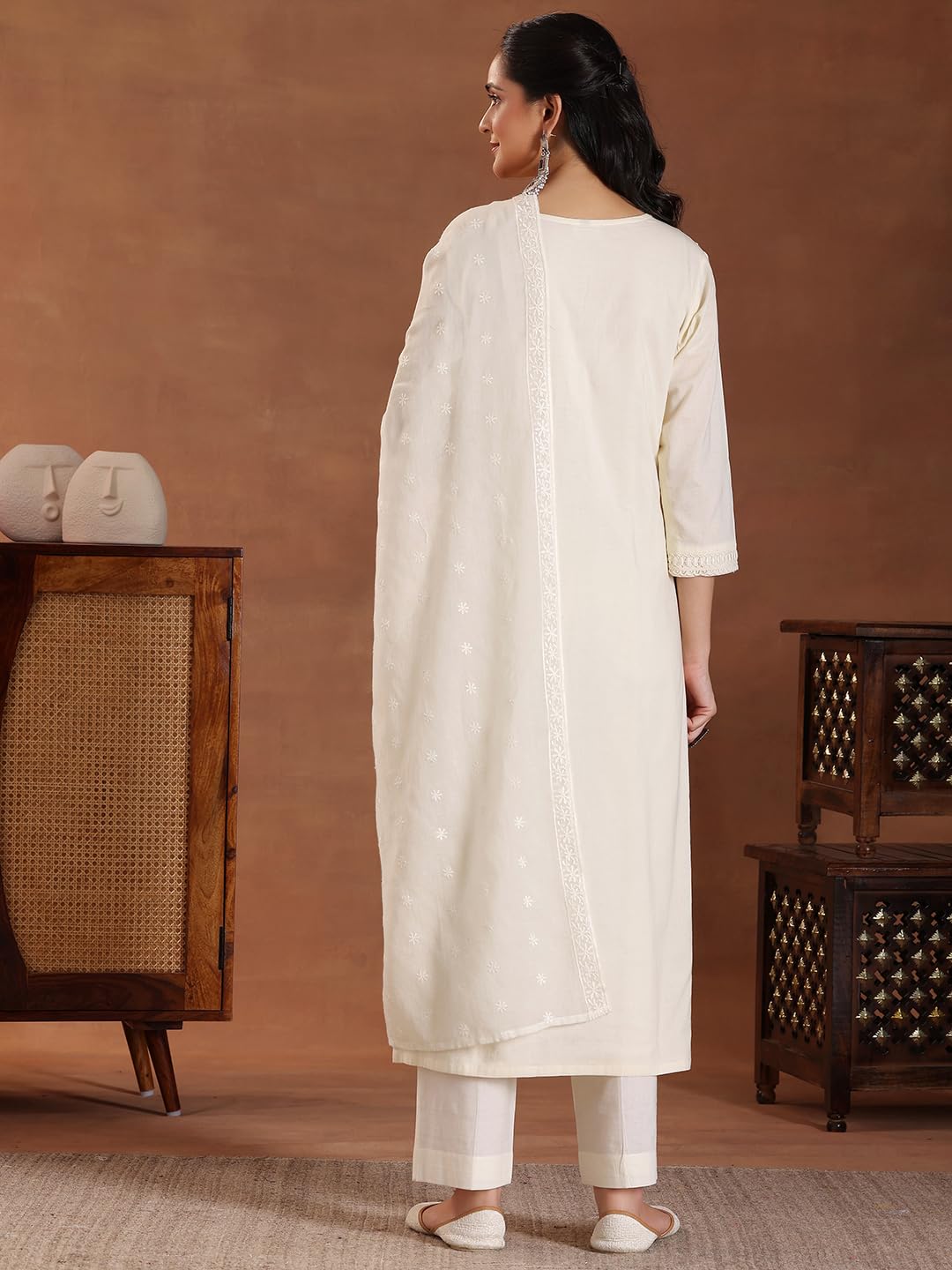Libas WomenS Cotton Blend Kurta Set (49115H
