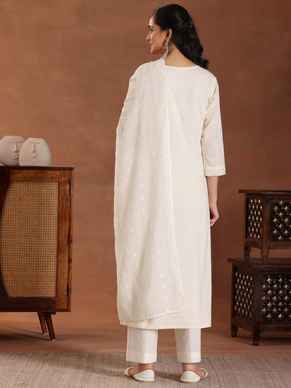 Libas WomenS Cotton Blend Kurta Set (49115H