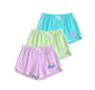 Kyda Kids Girls Cotton Printed Regular Fit Shorts For Summer - Multicolor (Pack Of 3)
