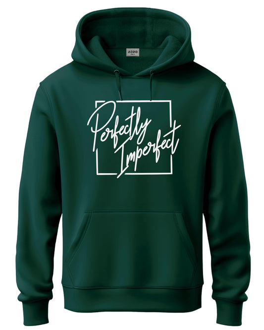 ADRO Mens Cotton Neck Hooded Sweatshirt (H24-FECT-GRN_Green