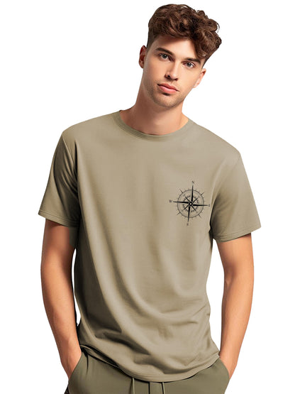 ADRO Tshirt for Men | Printed T Shirt for Men | 100% Cotton Tshirt | Graphic Printed T-Shirt | Chest Printed Tshirt | Unisex Tsh