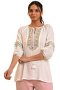W for Woman Womens Regular Fit Top (23FEW31306-219913_Ecru