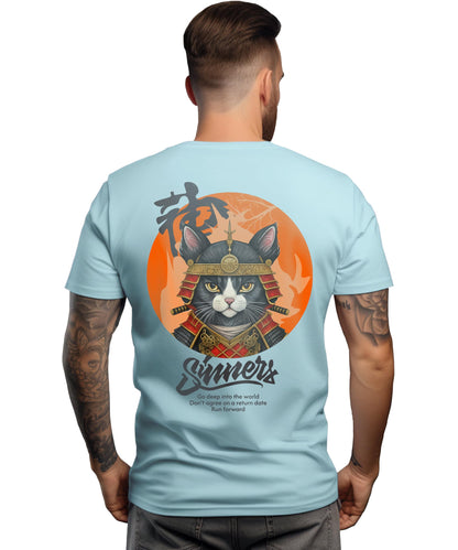 Peppyzone Mens Regular Fit T-Shirt (PZ-Trendy-50_Sky Blue