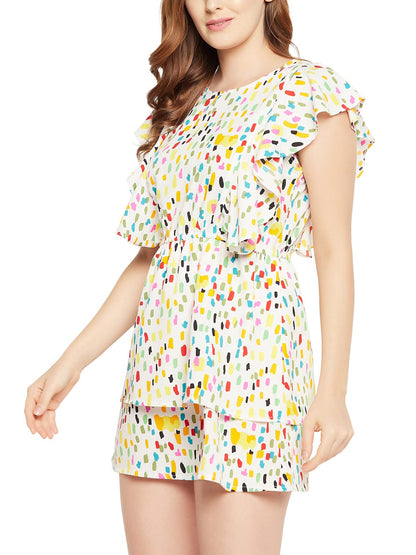 Clovia Women'S Pint Me Pretty Resort Dress (Rw0062P18_White)