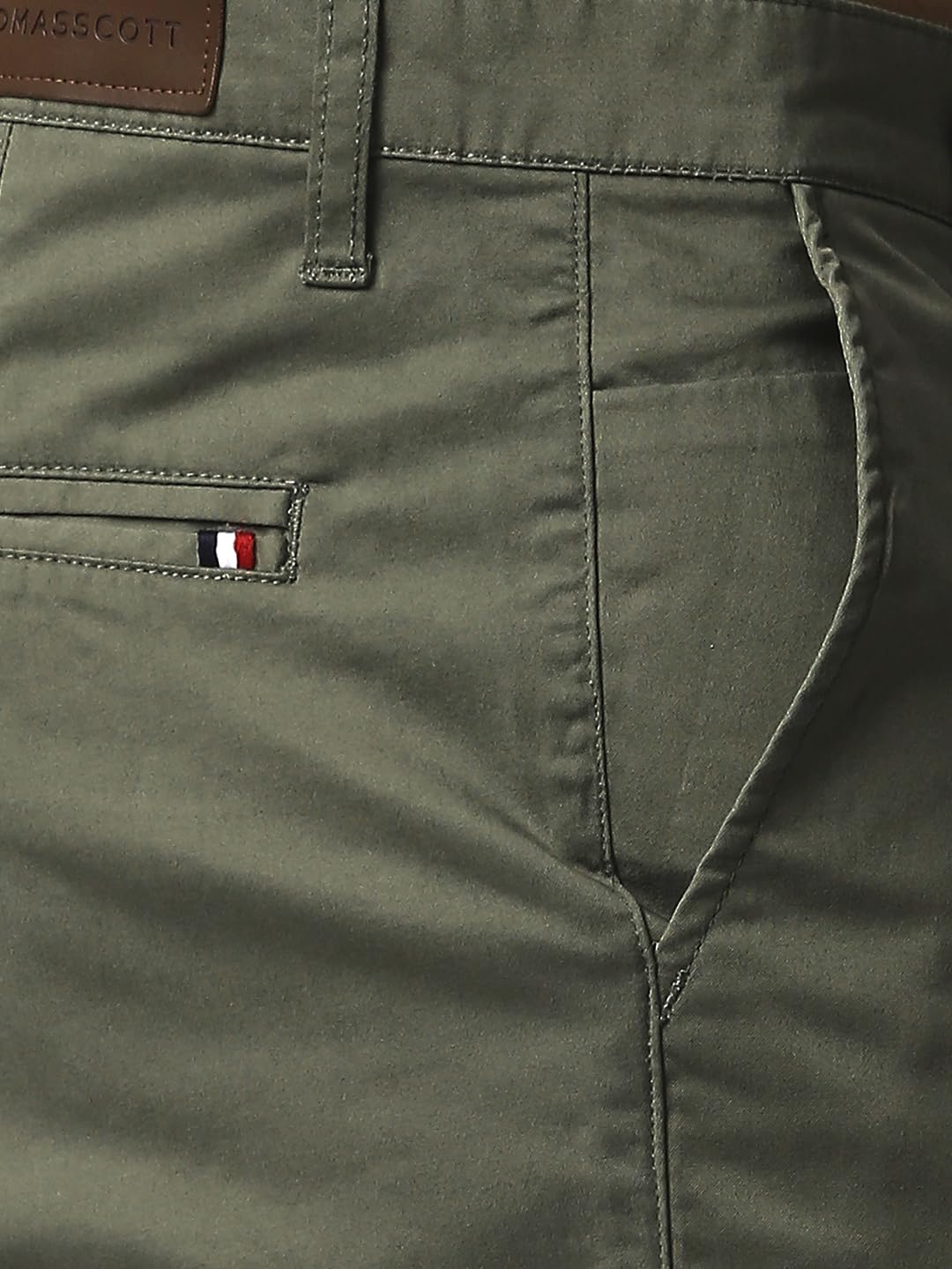 Thomas Scott Men Millennium Slim Fit Chino Pants Olive