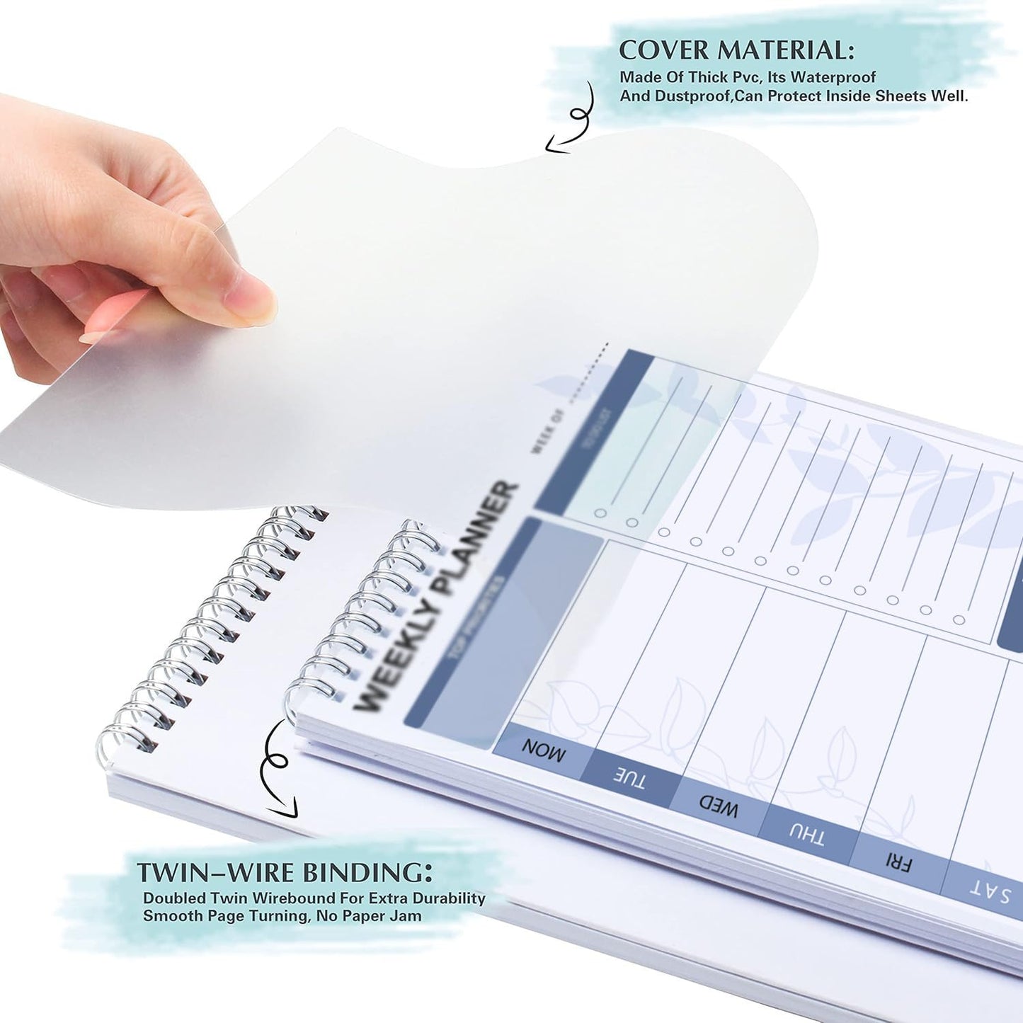 Accuprints A5 To Do List Notepad - Daily Planner Undated 50 Sheets/100 Pages Tear Off, 5.8 X 8.2 | Planning Memo Pad | Checklist