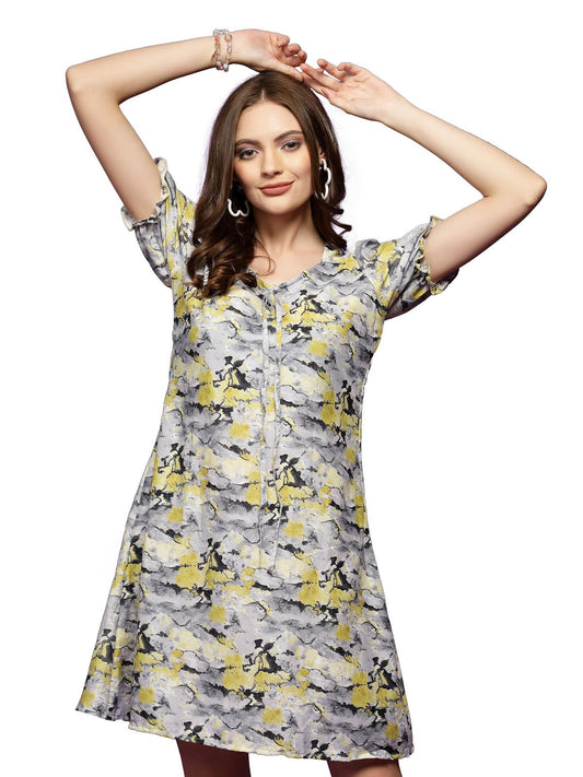 Oomph! WomenS Crepe Sheath Mini Dress (Md870_Digital Yellow