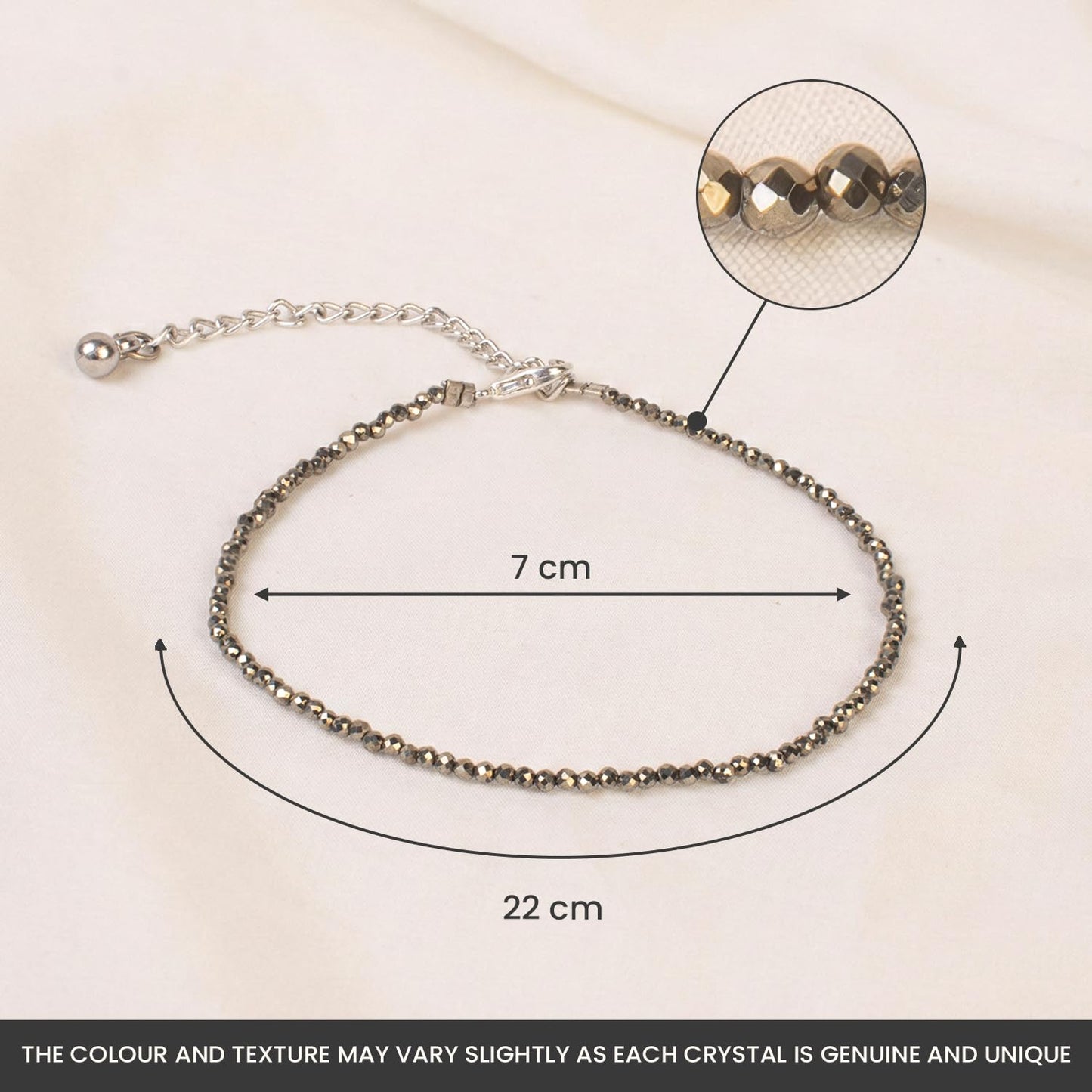 Astrotalk Raw Pyrite Anklet | Stone of Money, Protection & Power | Pyrite Anklet for Women | Best Gift Items | Spiritual Jewellery for Women | Valentine Gift for Girlfriend