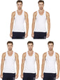 Rupa Mens Solid Regular Fit Vest (Jon_PO5_White