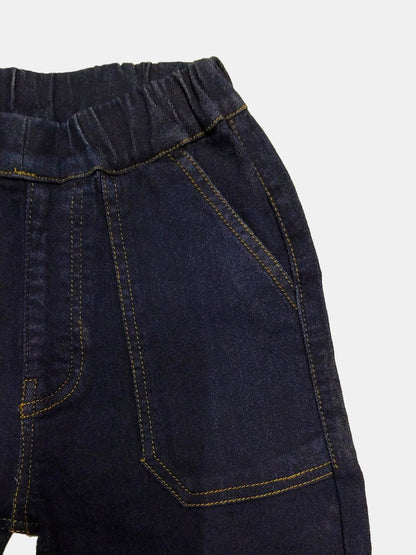 Kotty Girls Boot Cut Fit Solid Jeans Braves Navy