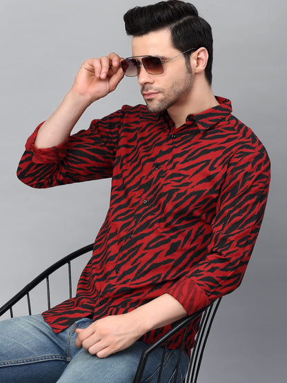 Rigo Rayon Printed Shirts for Men | Full Sleeves Hawaiian Regular Fit Mens Shirt | Casual Shirt | Beach | Party | Outing Wear S