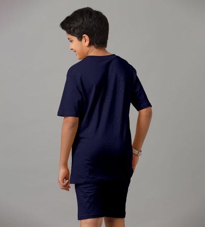 Kyda Kids100% Pure Cotton BoyS Premium Printed Tshirt And Shorts Set