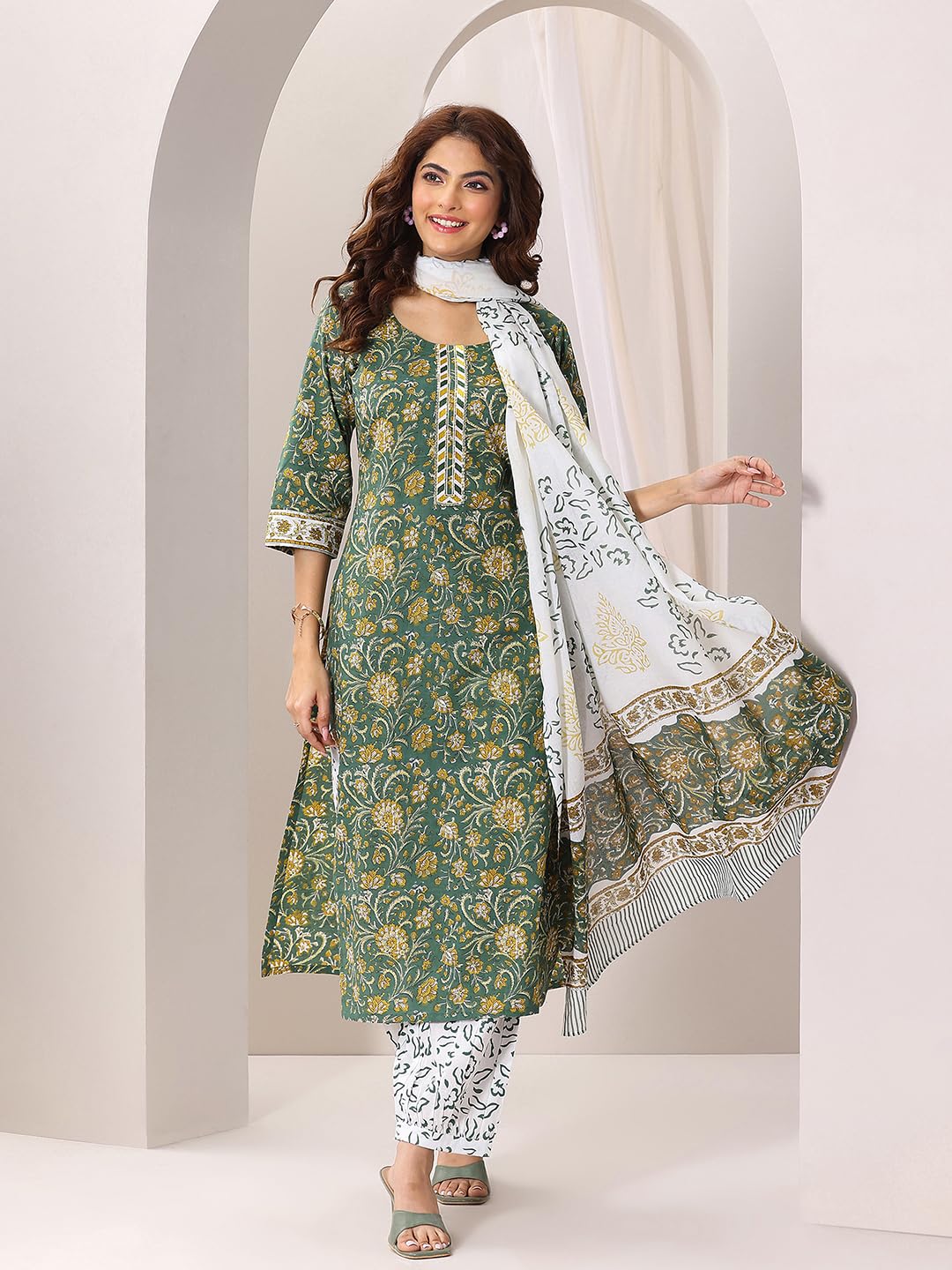 Libas WomenS Cotton Kurta Sets (400081Or