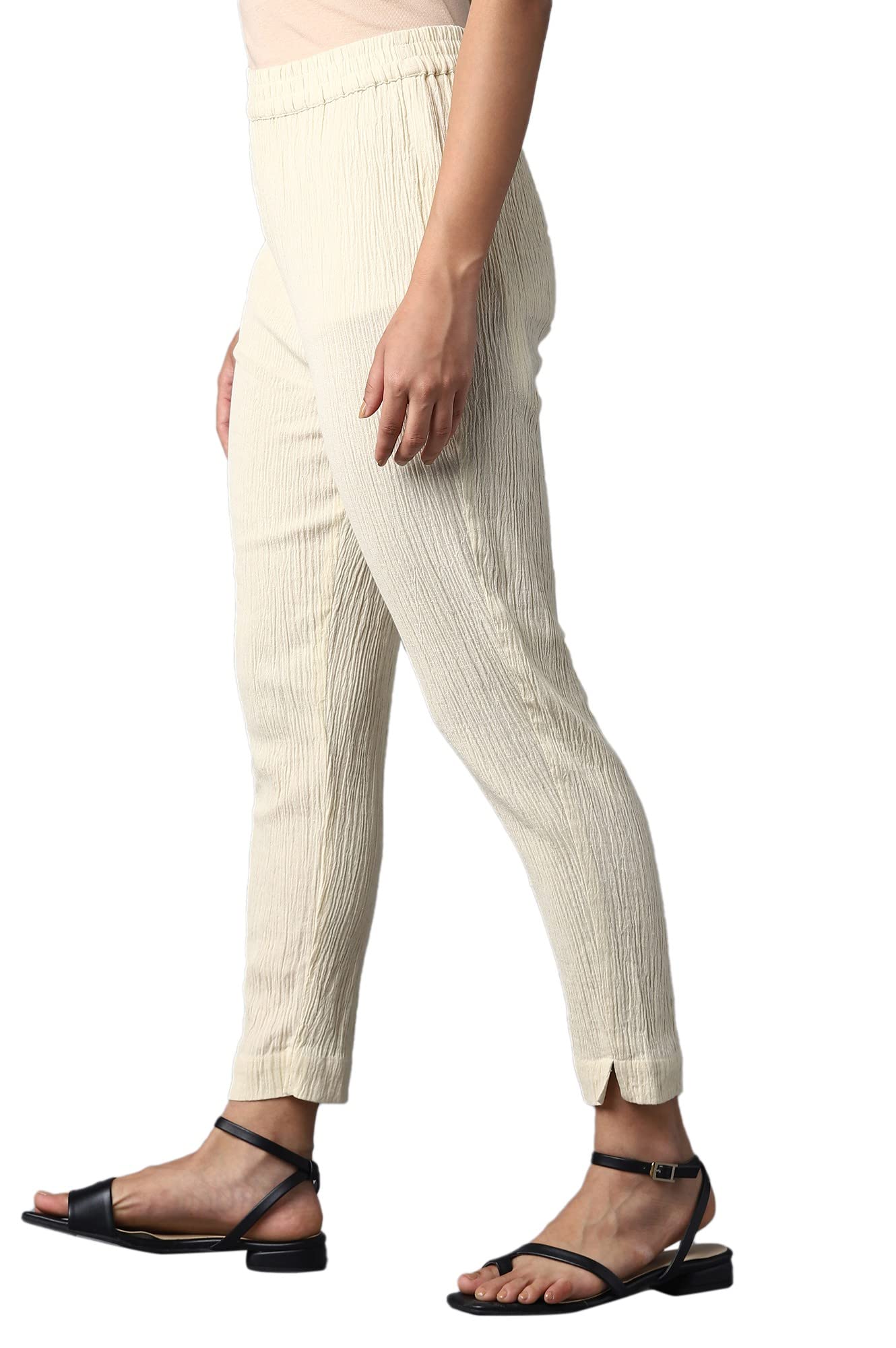 W Pure Cotton Strechable Slim Pants for Women | Pure Cotton Slim Pants for Women | Trousers for Women | W for Woman