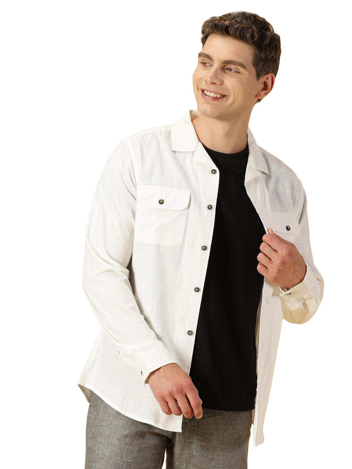 Thomas Scott Double Pocket Regular Fit Long Sleeve Casual Tshirt for Mens