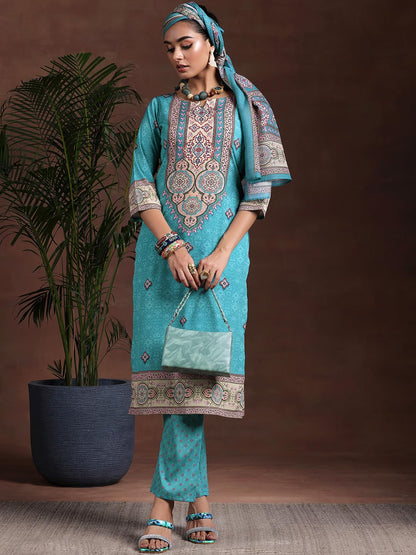 Libas WomenS Poly Crepe Kurta Set (36942
