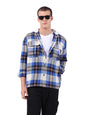 The Indian Garage Co Mens Relaxed Fit Checkered Hooded Full Sleeves Hoodie
